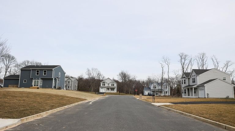 New homes on Scheyer Court reflect continued growth in the...