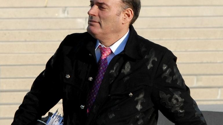 David Brooks leaves federal court in Central Islip. He has...