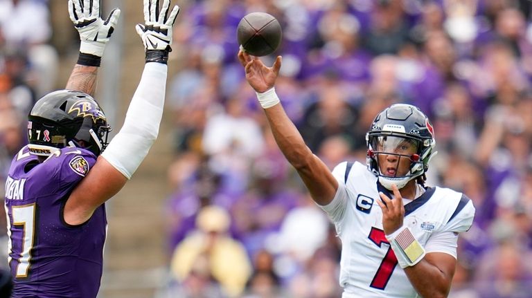 CJ Stroud's regular season debut: How to watch today's Houston Texans vs.  Baltimore Ravens game - CBS News