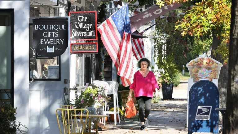 Bellport Village is known for its quaint downtown year-round.