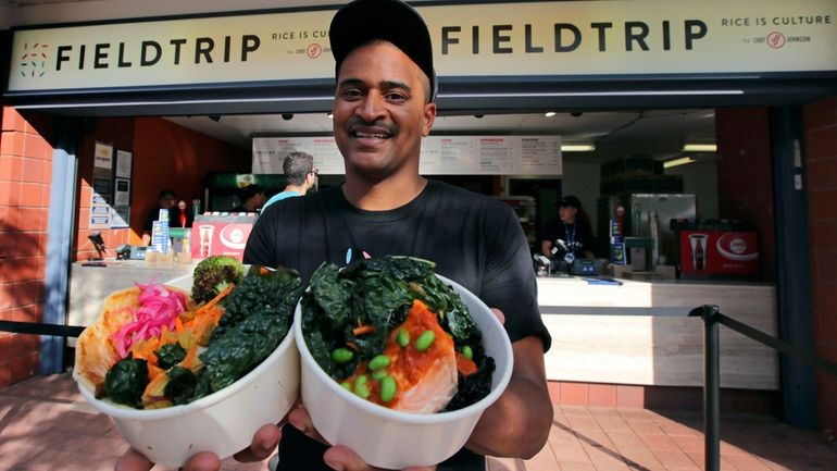 This Aug. 30, 2019 photo shows chef JJ Johnson posing...