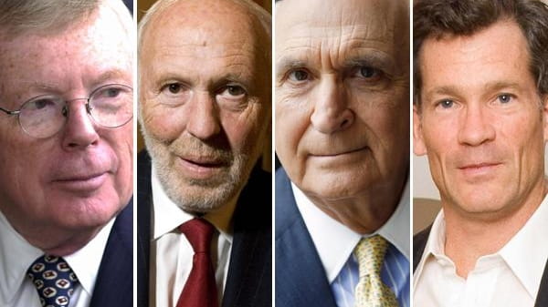 Charles Dolan, James Simons, Kenneth Langone and Louis Bacon are...
