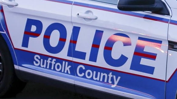 Suffolk County police said a man was shot and wounded...