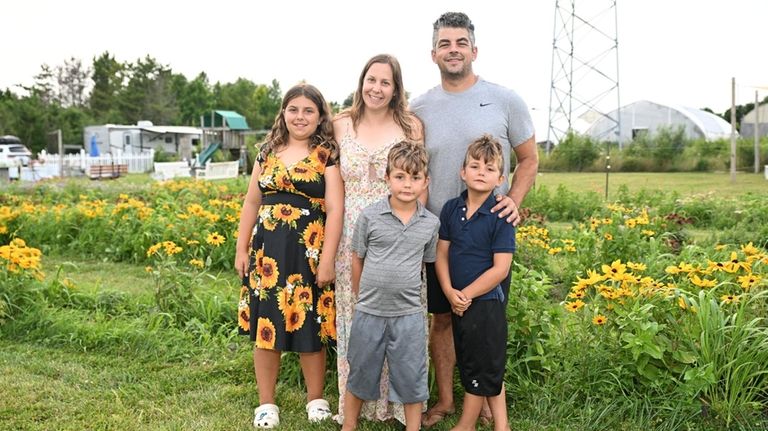 Claudette and Jeffrey Gross and their children, Holly, John and...