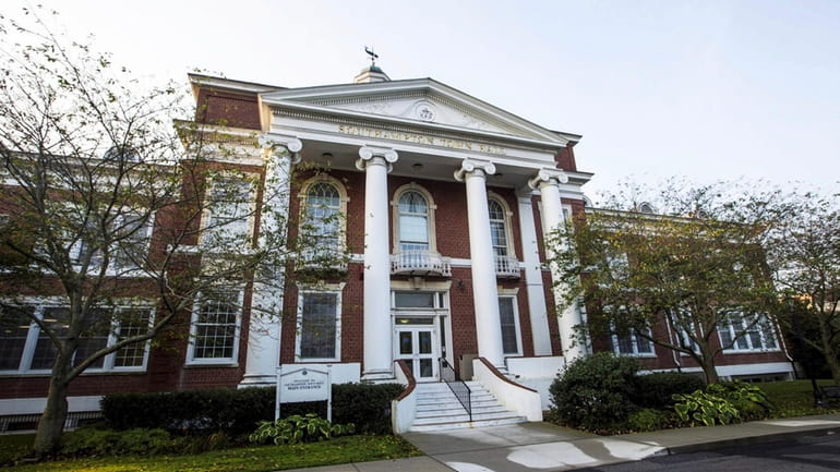 Pictured is Southampton Town Hall, where legislators are considering a...