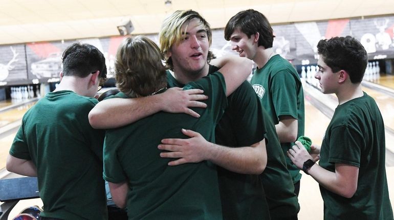 Jason Donovan and teammate after Seaford boys took fourth in state...