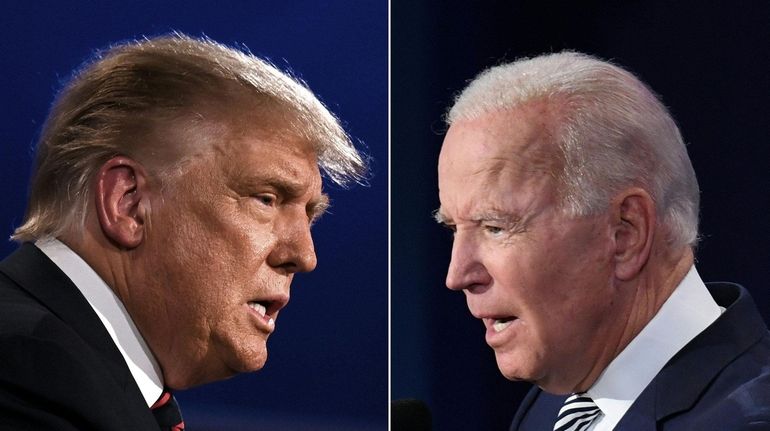 President Donald Trump and Democratic Presidential candidate former Vice President...