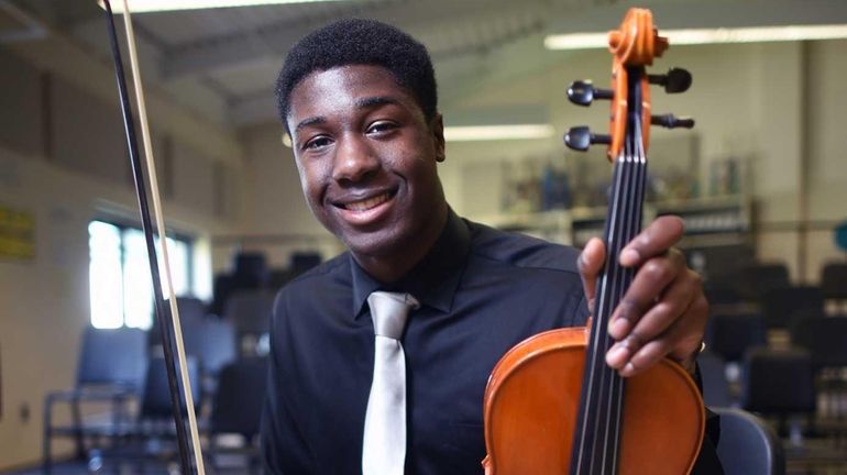 Kwasi Enin, a senior at William Floyd High School who...