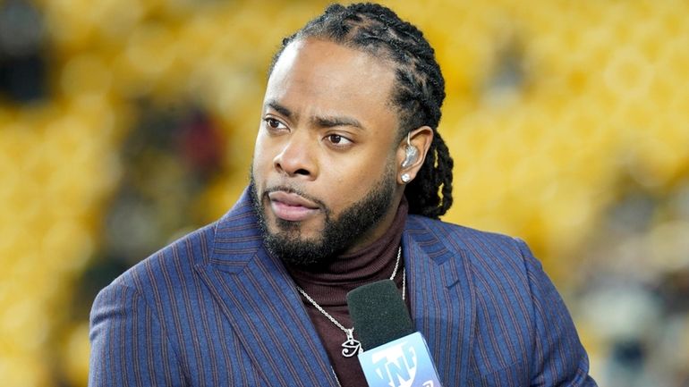 Host Richard Sherman appears on Amazon Prime's "Thursday Night Football"...