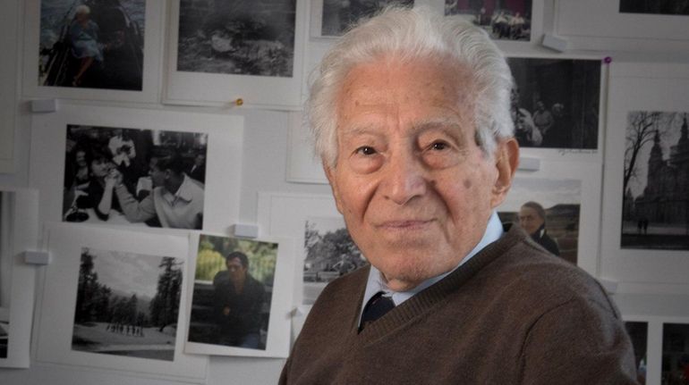 Tony Vaccaro, 94, of Long Island City in his studio...