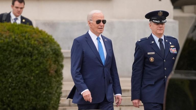 President Joe Biden departs Walter Reed National Military Medical Center...