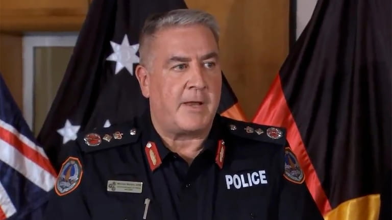 In this image from a video, Australia's Northern Territory Police...