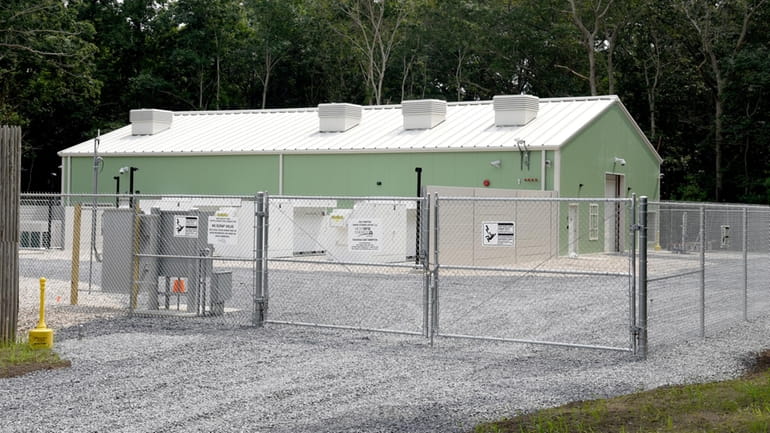 A 5-megawatt battery storage unit, located in East Hampton, has...