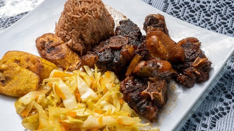 Oxtail at Rasta Shack Island Spice in Huntington.