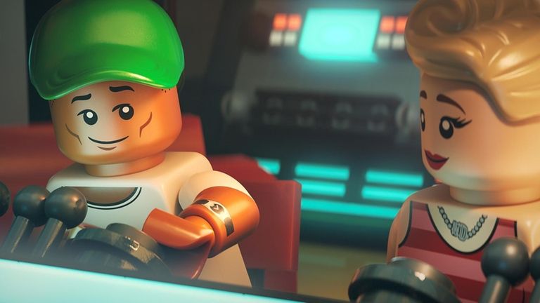 This image released by Focus Features shows lego characters Pharrell...