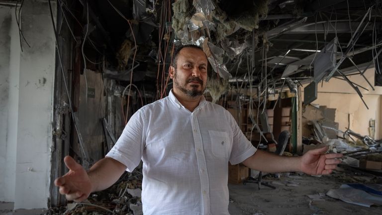 Alya Gali, a Gaza Strip-born doctor, shares memories amid debris...