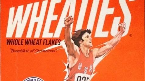 "Bruce Jenner's on the Wheaties team!" reads the back of...