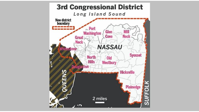 A map of the 3rd Congressional District.