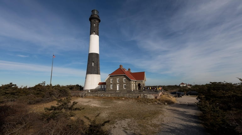 The tower at the Fire Island Lighthouse, shown on December...