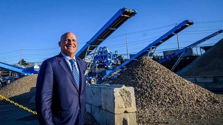 Posillico Materials partner Michael Posillico at the soil washing plant in...