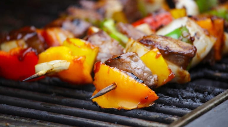 Dress up your barbecue spread with some kebabs.