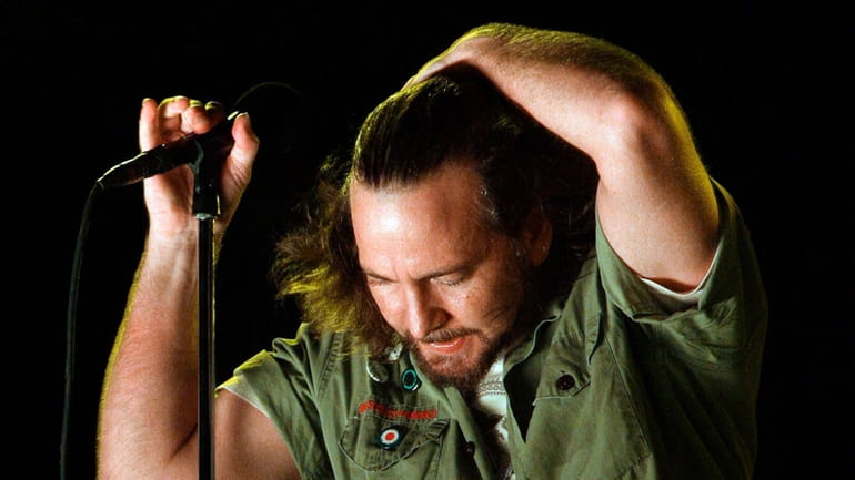 Pearl Jam lead singer Eddie Vedder performs at the Bonnaroo...