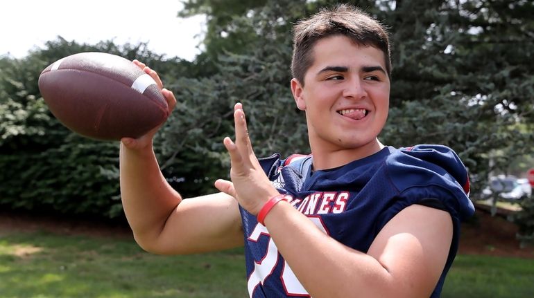 William Pickett of South Side poses during the Newsday high...