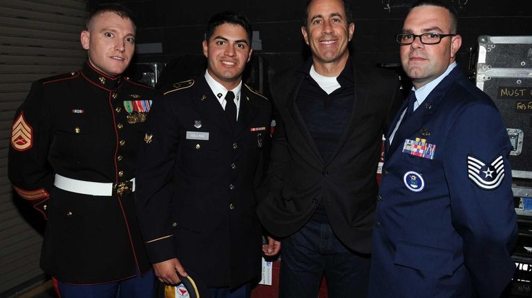 Jerry Seinfeld backstage at The New York Comedy Festival And...