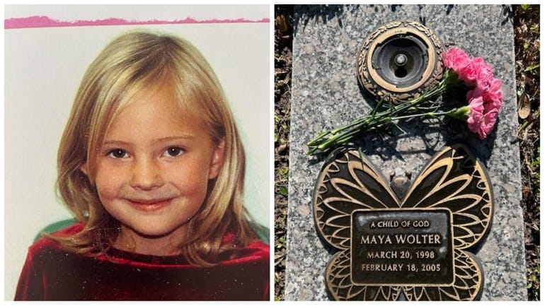 Dwight Lee Wolter's 6-year-old daughter, Maya, who died in a...