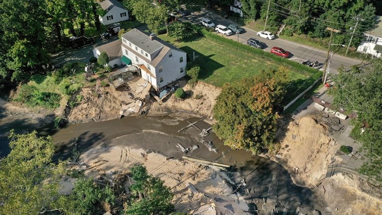 Heavy rains led to the collapse of the Mill Pond...