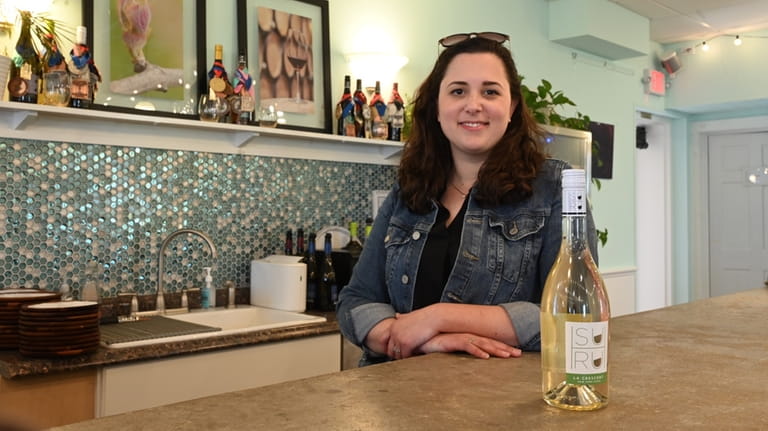 Shelby Hearn Ulrich of Suhru Wines in Cutchogue with a...