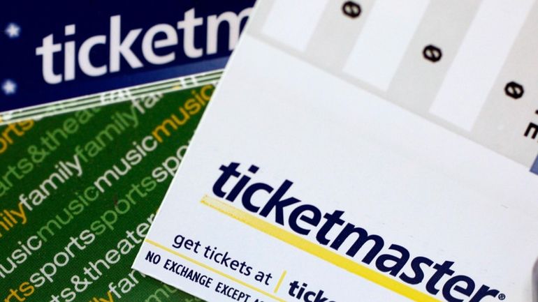 In this May 11, 2009 file photo, Ticketmaster tickets and...