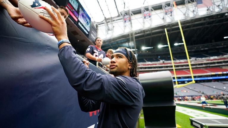 QB Stroud to start for Texans against Saints on Sunday