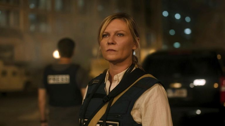 This image released by A24 shows Kirsten Dunst in a...