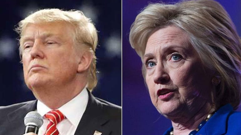 Republican presidential candidate Donald Trump and Democratic presidential candidate Hillary...