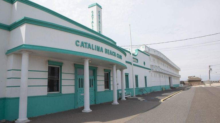 Catalina Beach Club is one of several along the ocean...