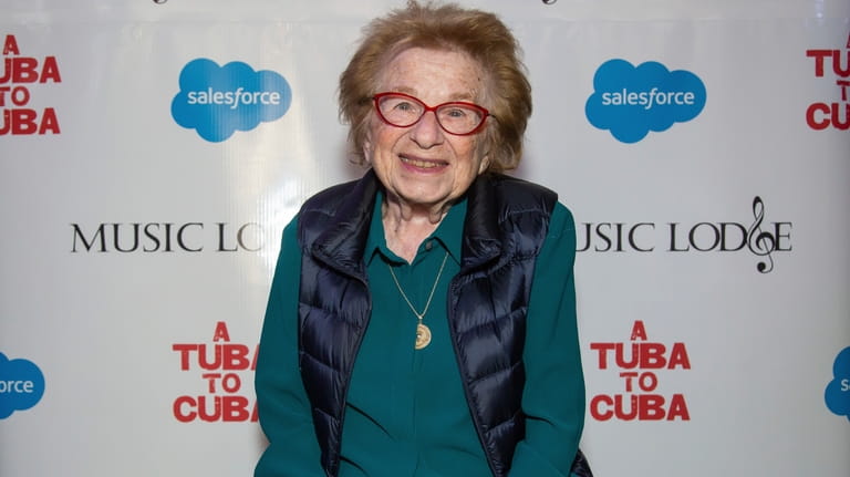 Dr. Ruth mingles at the Salesforce Music Lodge during the...