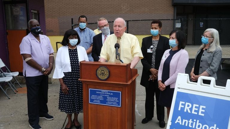 Village of Hempstead Mayor Don Ryan, with Town of Hempstead...