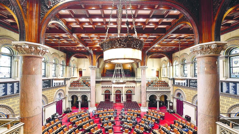 The New York State Assembly in session.
