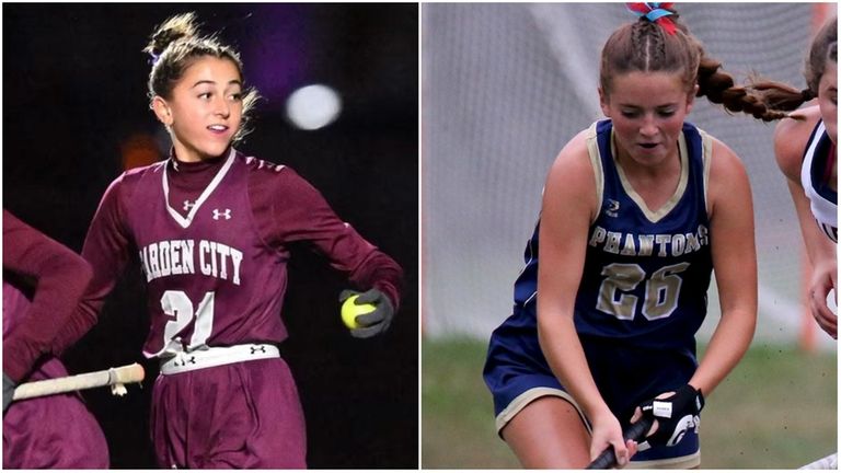 (From left) Catalina Suau of Garden City and Emma Shanahan of...