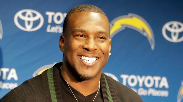 San Diego Chargers tight end Antonio Gates speaks after an...