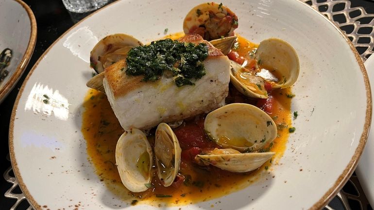 The halibut with clams and smoked chorizo is the dish...