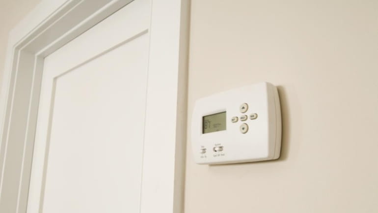 A programmable thermostat will help save up to 10 percent...
