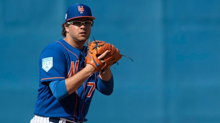 New York Mets pitcher Anthony Kay during a spring training...