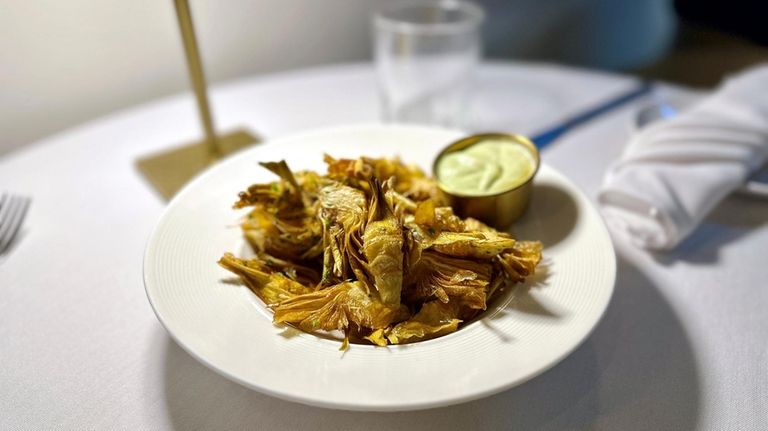 Fried artichokes at Casa Stellina in Farmingdale.