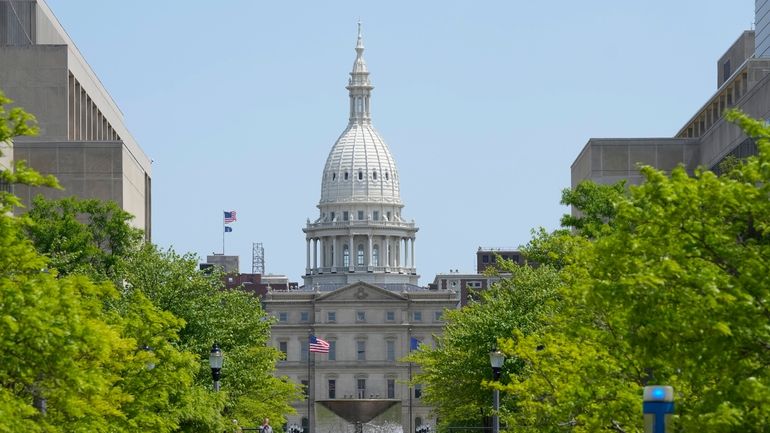 The Michigan State Capitol is photographed May 24, 2023, in...