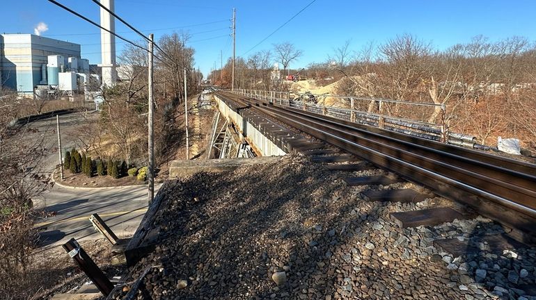 Rail line on Townline Road, just south of Pulaski Road...