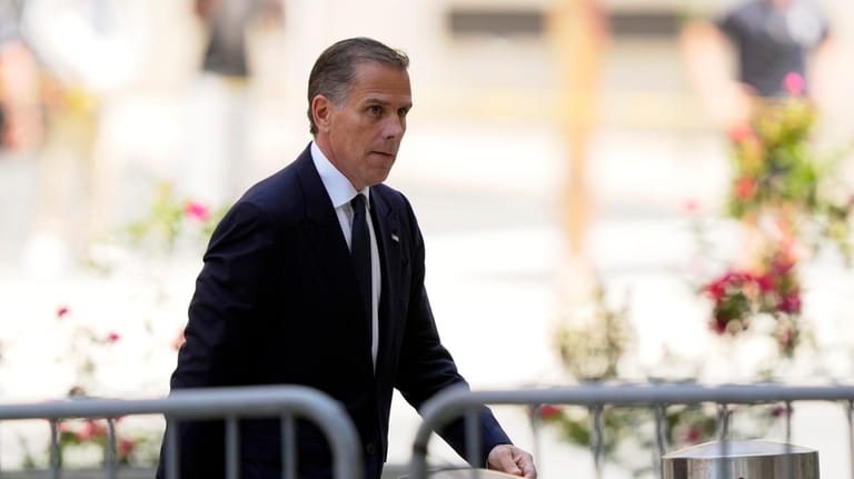 Hunter Biden arrives for a court appearance, Friday, May 24,...