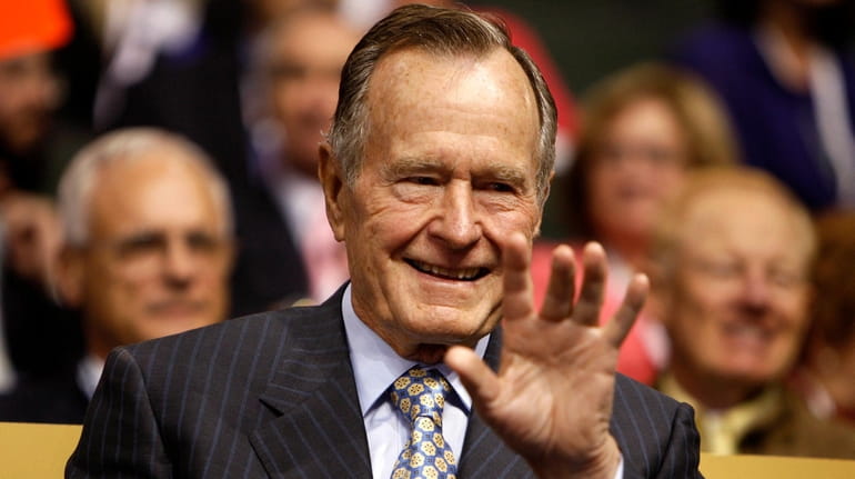 Former President George H.W. Bush at the 2008 Republican National Convention...