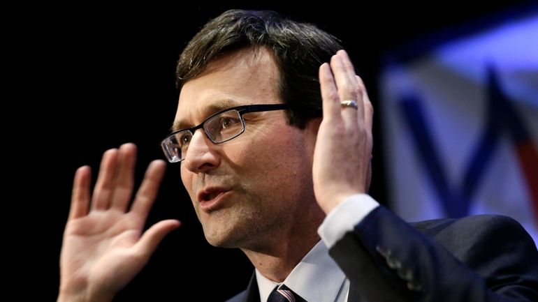 Attorney General Bob Ferguson speaks at an election night party...